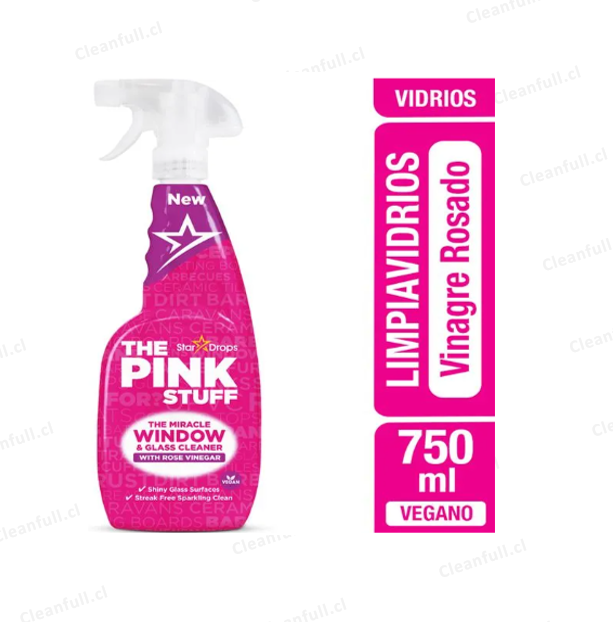 LIMPIAVIDRIOS PINK STUFF VINAGRE ROSADO 750ML