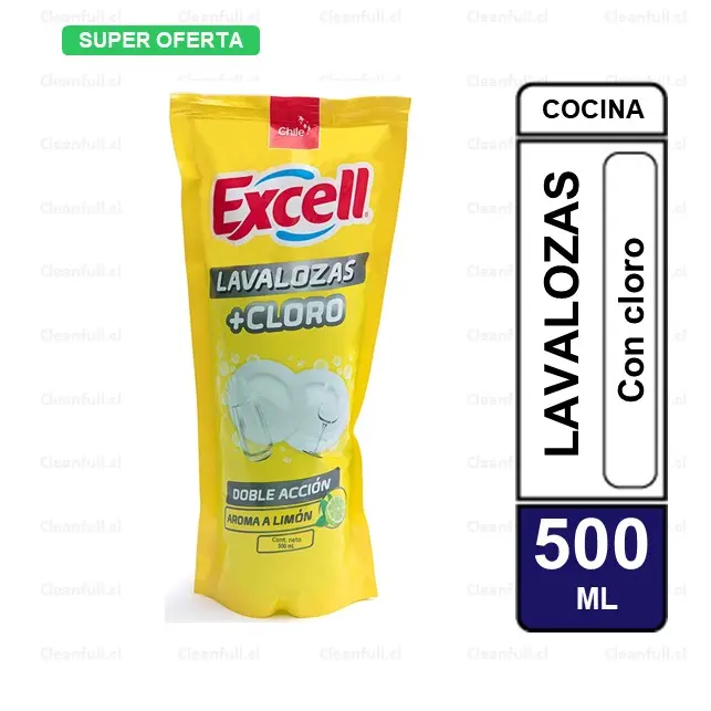 LAVALOZAS EXCELL DOYPACK CON CLORO 500ML