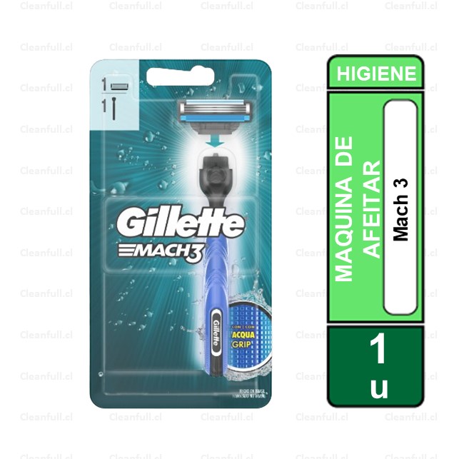 MAQUINA DE AFEITAR RECARGABLE GILLETTE MACH3 1UN