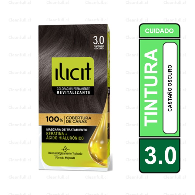 ILICIT TINTURA 47 GR 3.0 CASTAÑO OSCURO