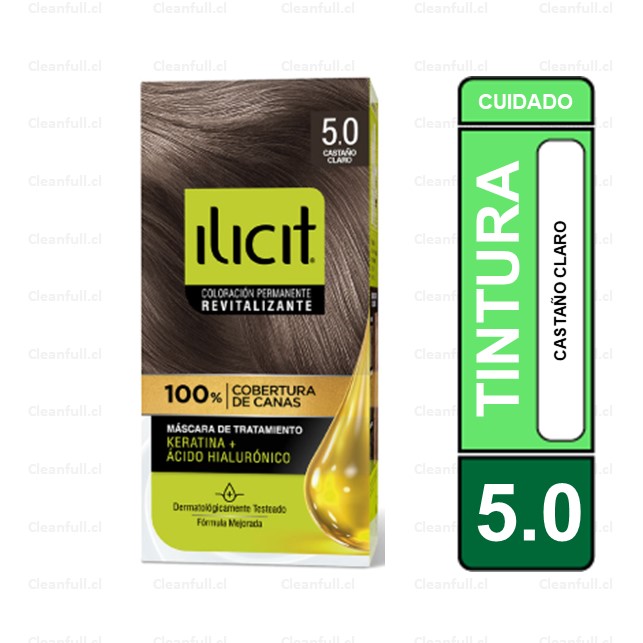 ILICIT TINTURA 47 GR 5.0 CASTAÑO CLARO