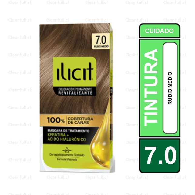 ILICIT TINTURA 47 GR 7.0 RUBIO MEDIO