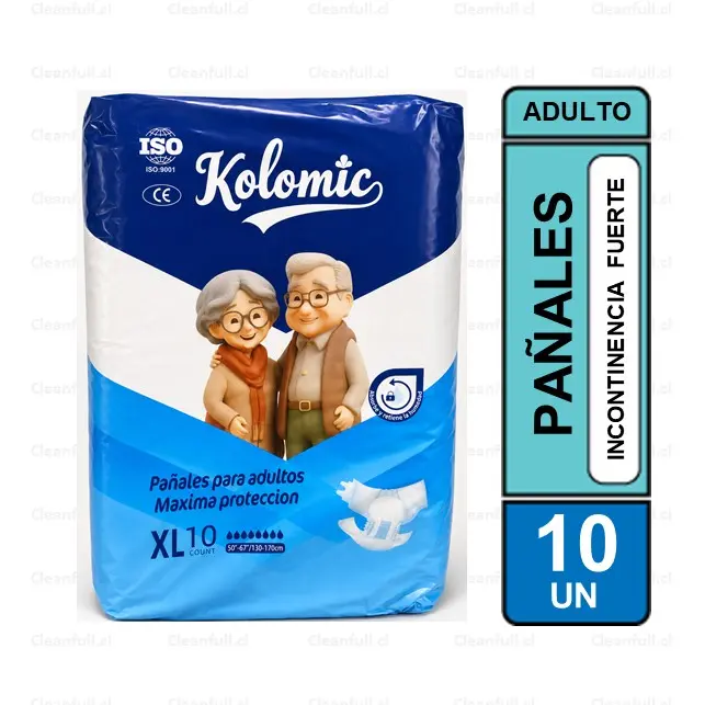 PAÑALES ADULTO KOLOMIC XL 10 UN