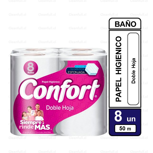 PAPEL HIGIENICO CONFORT  8 UN 40 MT