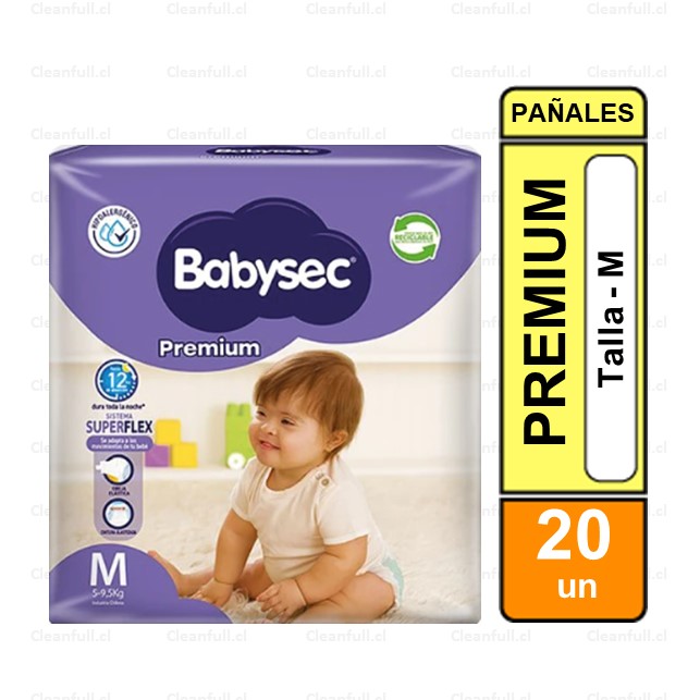 PAÑALES BABYSEC PREMIUM M 20