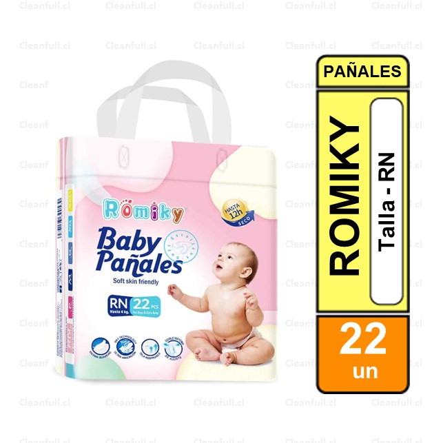 PAÑALES ROMIKY RN 22 UN