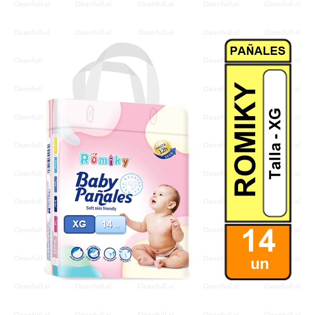 PAÑALES ROMIKY XG 14 UN