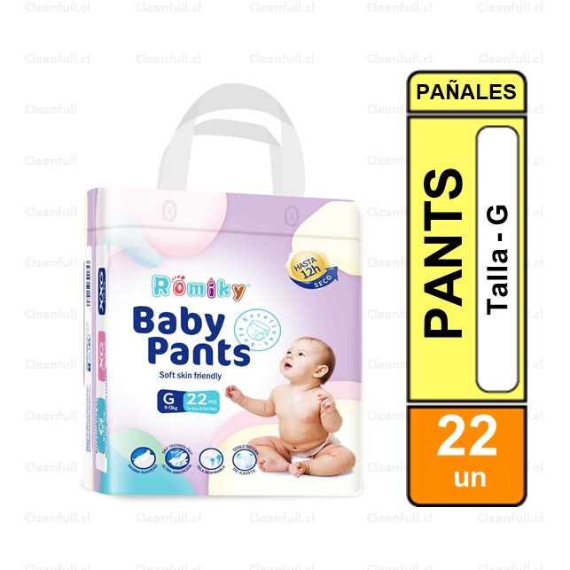 PAÑALES PANTS ROMIKY G 22 UN