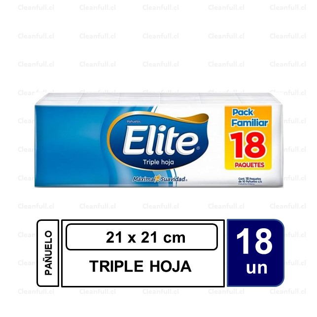 PAÑUELO ELITE NORMAL PACK 18UN