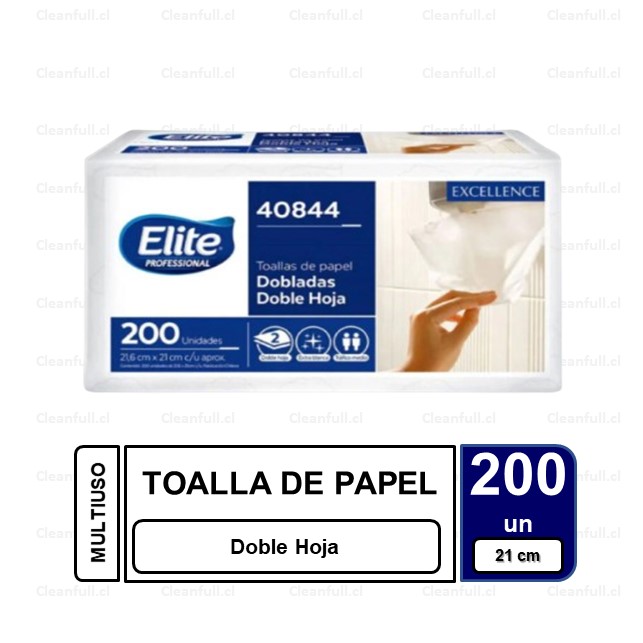 TOALLA DE PAPEL ELITE INTERFOLIADA 40844 200 UN