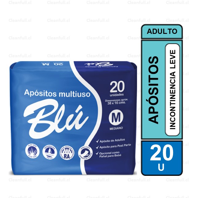 APOSITOS ADULTO BLU MEDIANO 20 UN