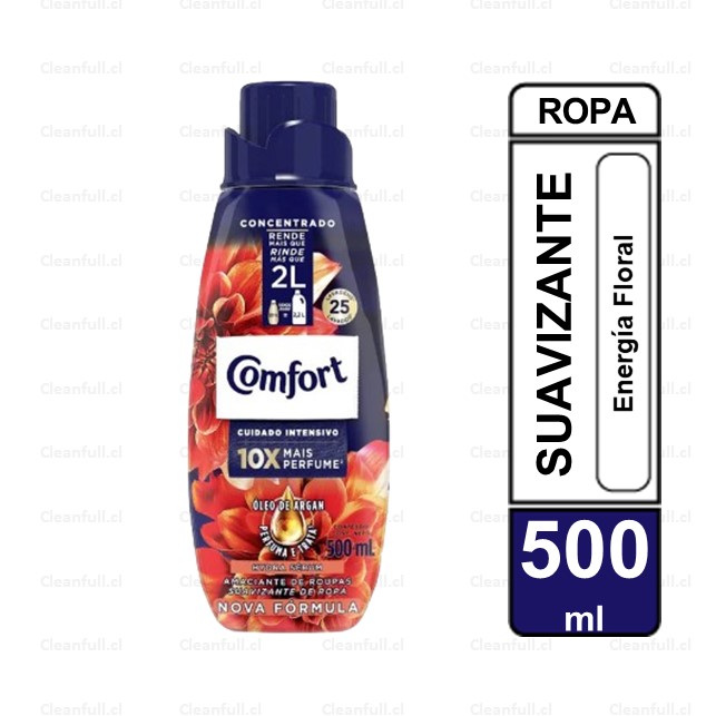 SUAVIZANTE ROPA COMFORT ENERGIA FLORAL  500 ML