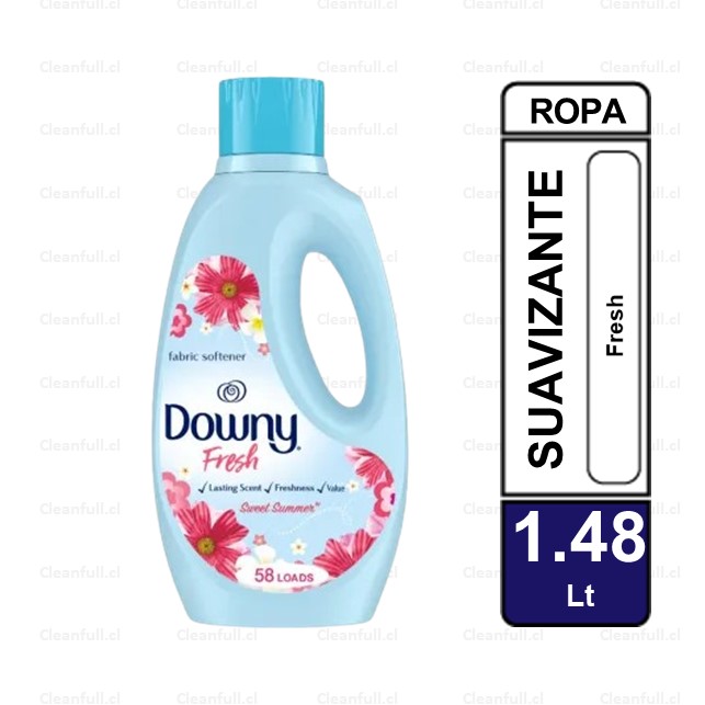 SUAVIZANTE DOWNY FRESH SUMMER 58 LAVADAS 1.48L