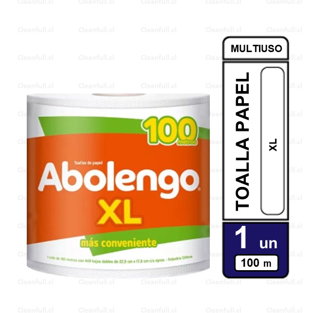 TOALLA DE PAPEL ABOLENGO DH  XL 100 MT