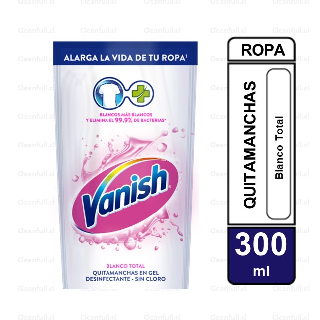 QUITAMANCHAS EN GEL VANISH BLANCO TOTAL 300ML
