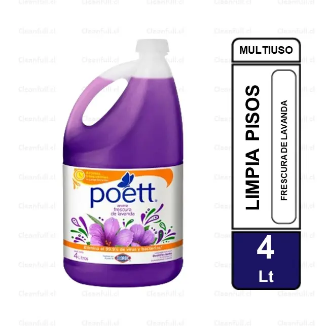 LIMPIA PISOS POETT FRESCURA LAVANDA 4 LT