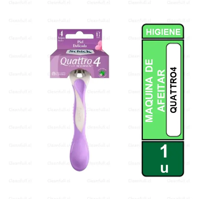 PRESTOBARBA SCHICK QUATRO MUJER 4 HOJAS