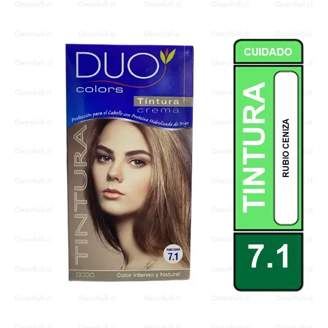 DUO COLORS TINTURA 7.1 RUBIO CENIZA
