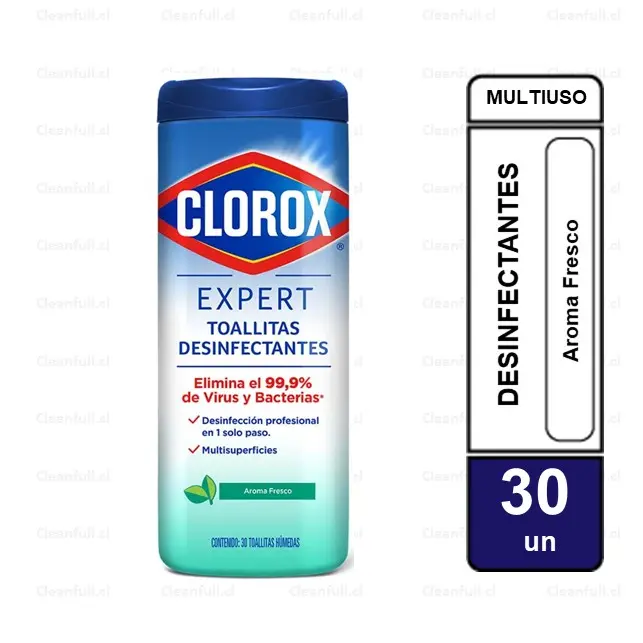 TOALLAS DESINFECTANTE CLOROX 30 UN