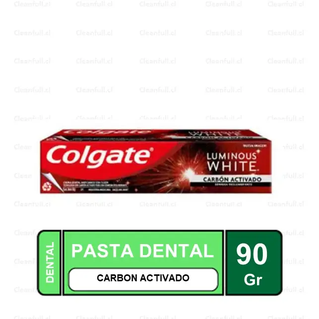 PASTA DENTAL COLGATE LUMINOUS WHITE CARBON ACTIVADO 90 GR
