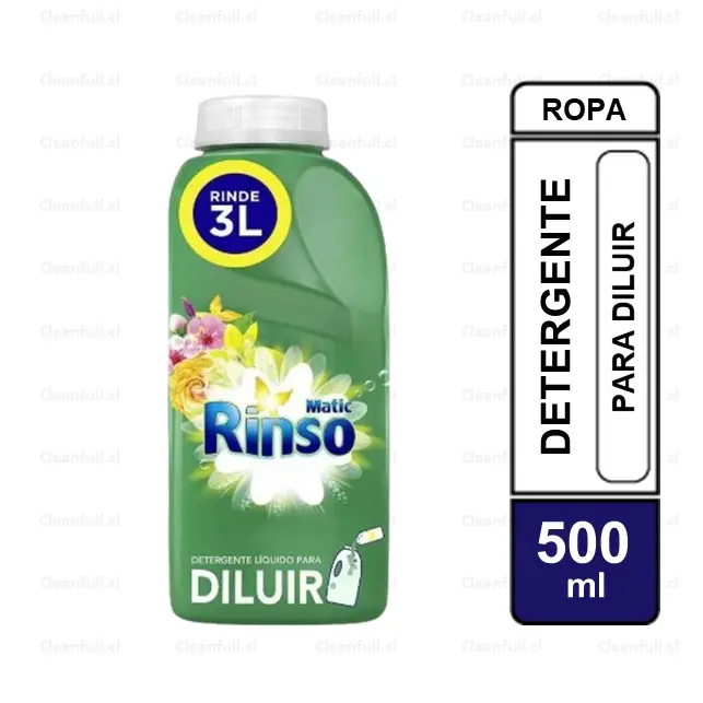 DETERGENTE LIQUIDO RINSO MATIC PARA DILUIR 500ML