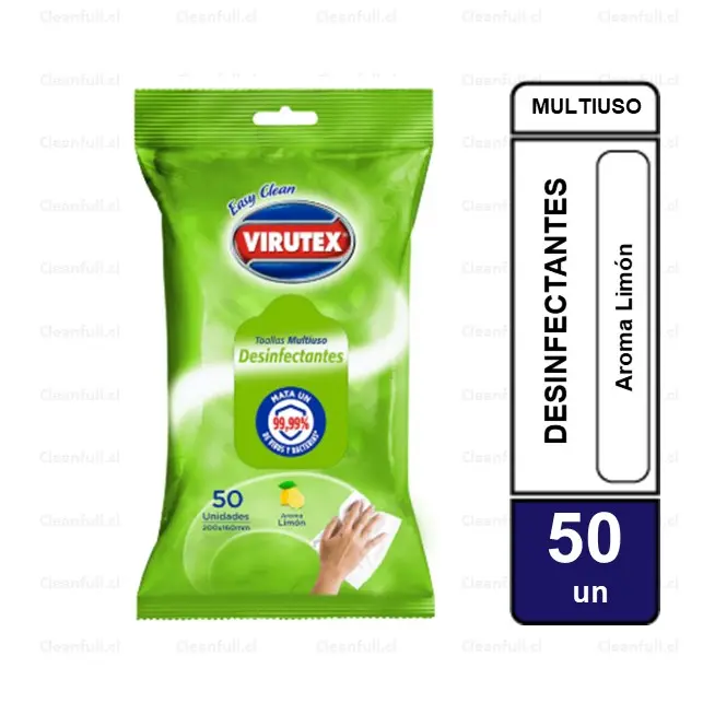 TOALLAS DESINFECTANTES VIRUTEX 50 UN