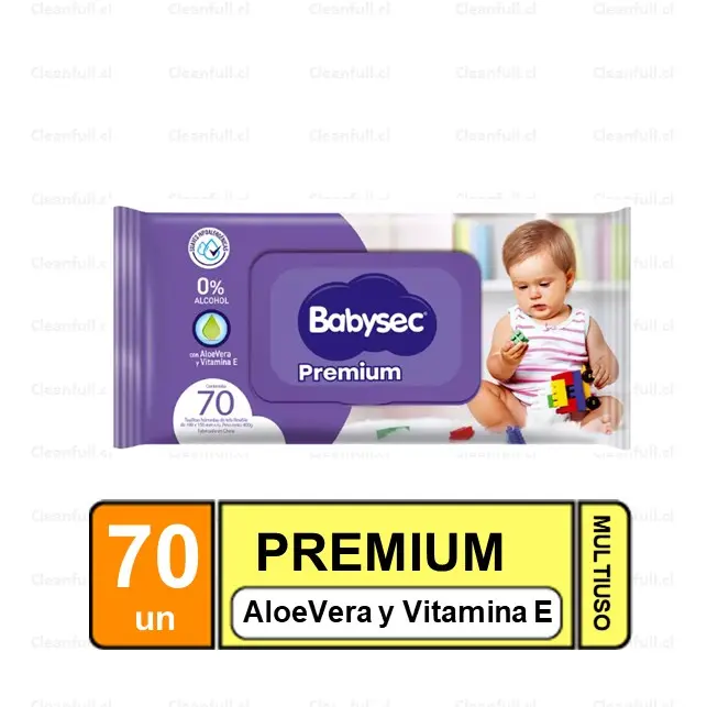 TOALLAS HUMEDAS BABYSEC PREMIUN 70 UN