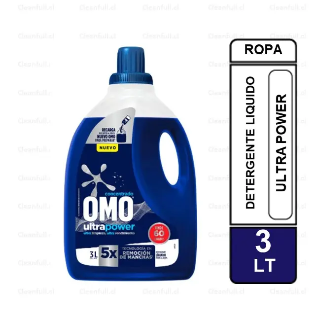 DETERGENTE LIQUIDO OMO ULTRA POWER 3 L