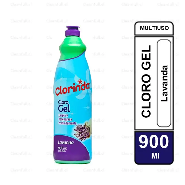 CLORO GEL CLORINDA LAVANDA 900 ML
