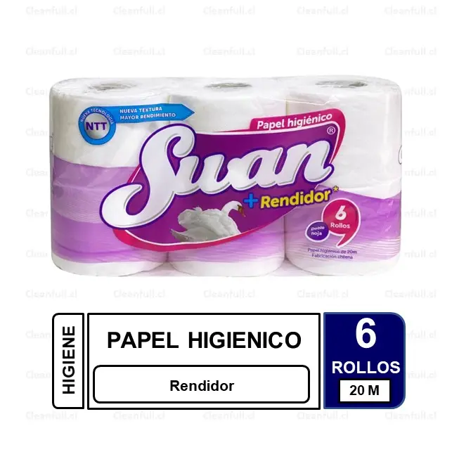 PAPEL HIGIENICO DH SWAN 6UN 20M