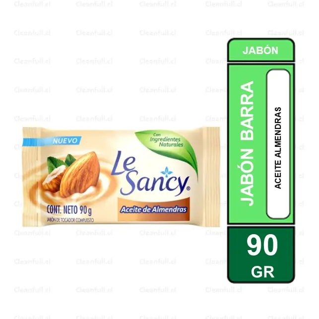 JABON BARRA LE SANCY ACEITE DE ALMENDRA 90 GR