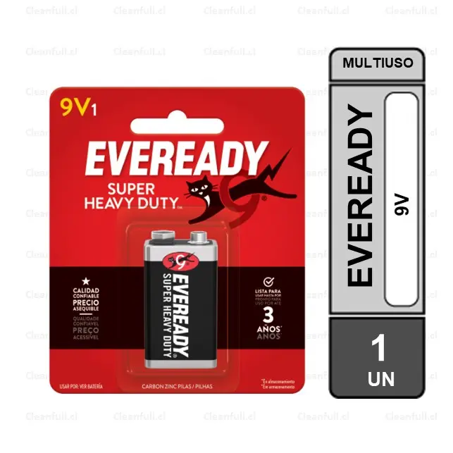 PILAS EVEREADY 9V 1