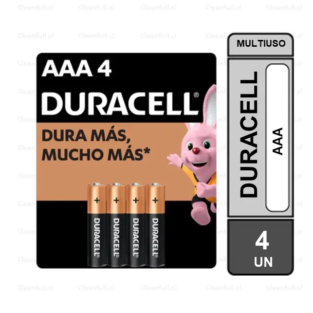 PILAS DURACELL 4 UNIDADES AAA