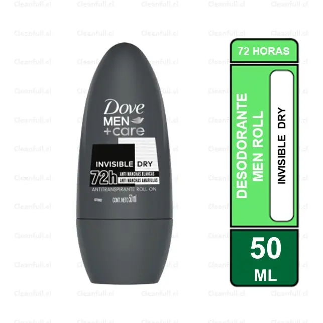 DESODORANTE ROLL MEN DOVE INVISIBLE DRY 50ML