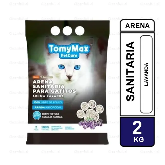 ARENA SANITARIA TOMYMAX  GATOS 2 KILOS 