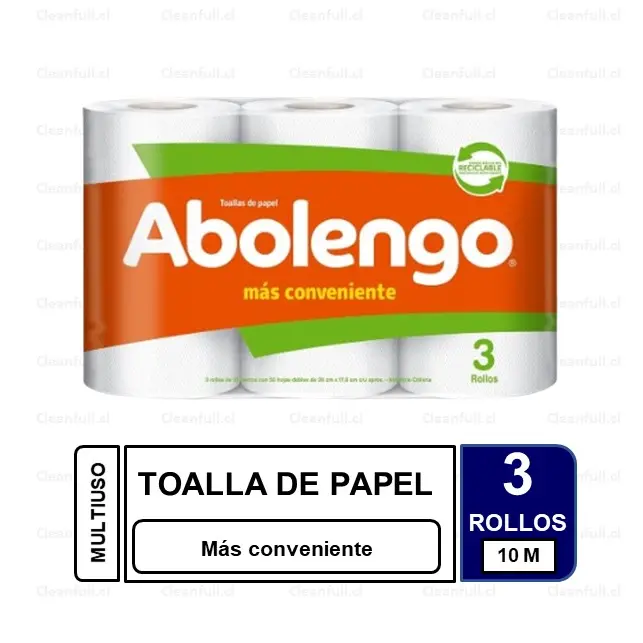 TOALLA DE PAPEL ABOLENGO 3UN  10M