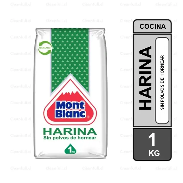 HARINA SIN POLVOS DE HORNEAR MONT BLANC 1 KG