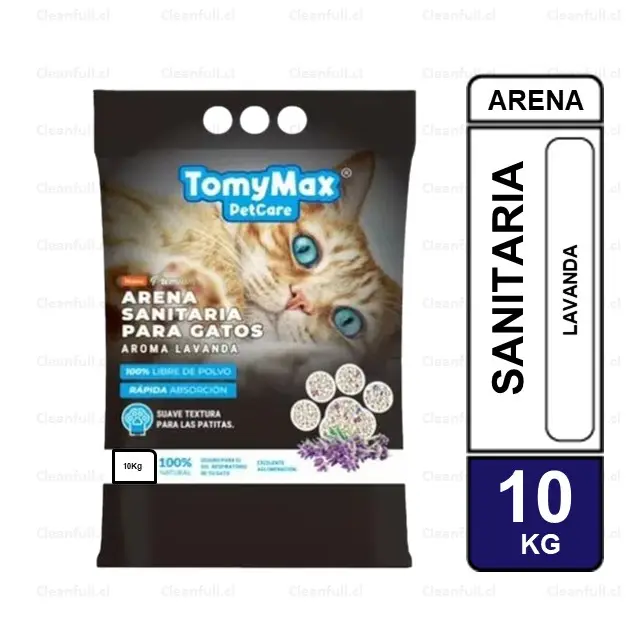 ARENA SANITARIA TOMYMAX GATOS 10 KILOS 