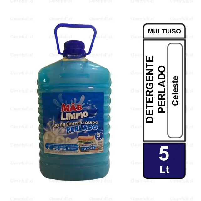 DETERGENTE MAS LIMPIO PERLADO CELESTE 5 LT