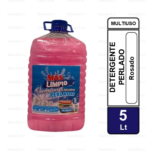 DETERGENTE MAS LIMPIO PERLADO ROSADO 5LT 