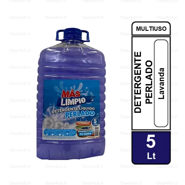 DETERGENTE  MAS LIMPIO PERLADO LAVANDA 5 LT