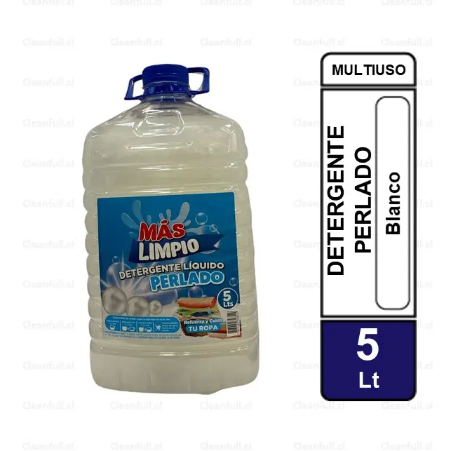 DETERGENTE MAS LIMPIO PERLADO BLANCO 5 LT