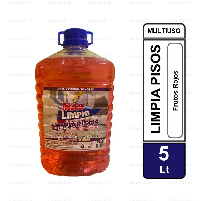 MAS LIMPIO LIMPIA PISOS FRUTOS ROJOS 5 LT 