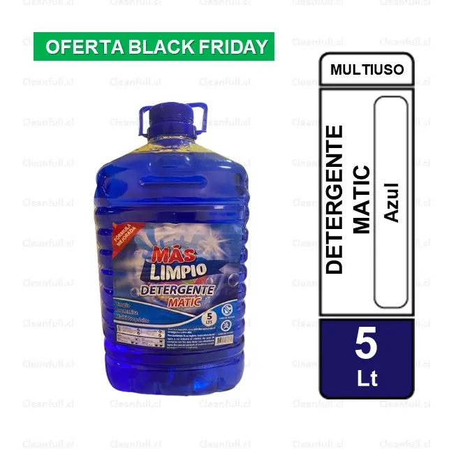 DETERGENTE MAS LIMPIO MATIC AZUL 5 LT