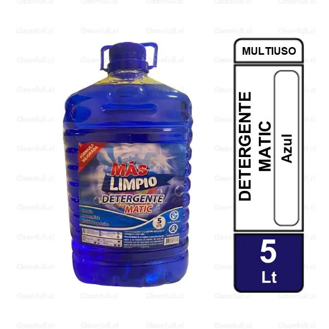 DETERGENTE MAS LIMPIO MATIC AZUL 5 LT