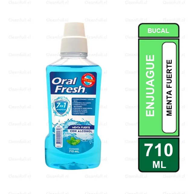 ENJUAGUE BUCAL ORAL FRESH  MENTA FUERTE 710 ML
