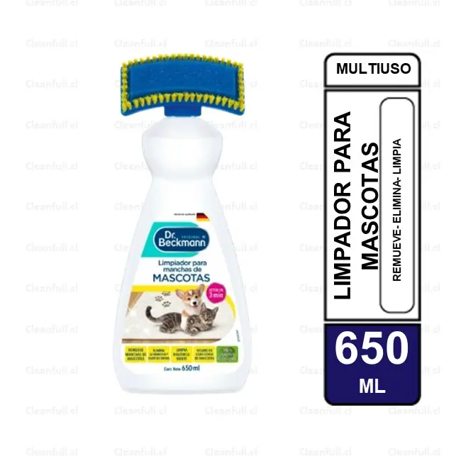 LIMPIADOR PARA MANCHAS DE MASCOTAS DR BECKMANN 650 ML