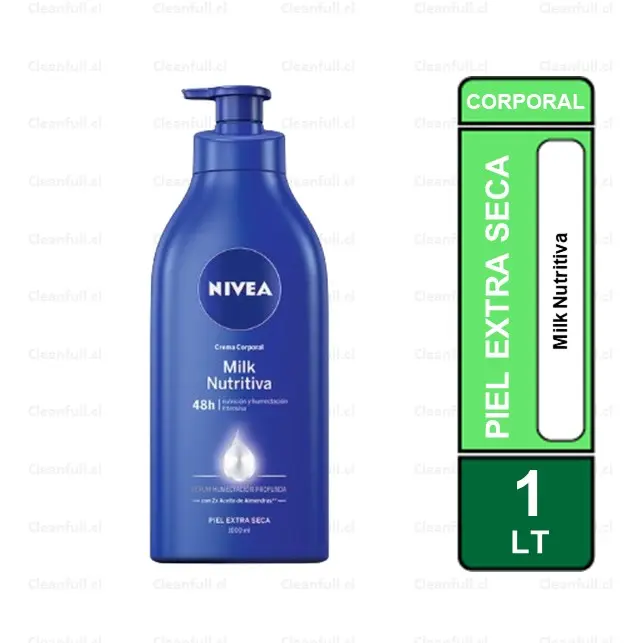 CREMA CORPORAL NIVEA MILK NUTRITIVA 1000 ML