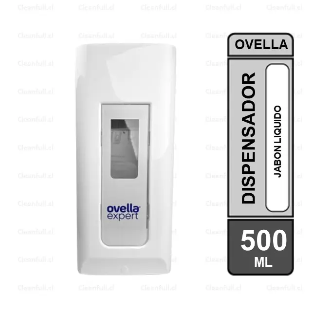 DISPENSADOR JABON LIQUIDO OVELLA EXPERT  500 ML