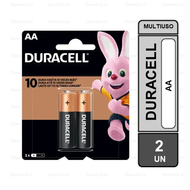 PILAS ALCALINAS DURACELL AA 2 UN